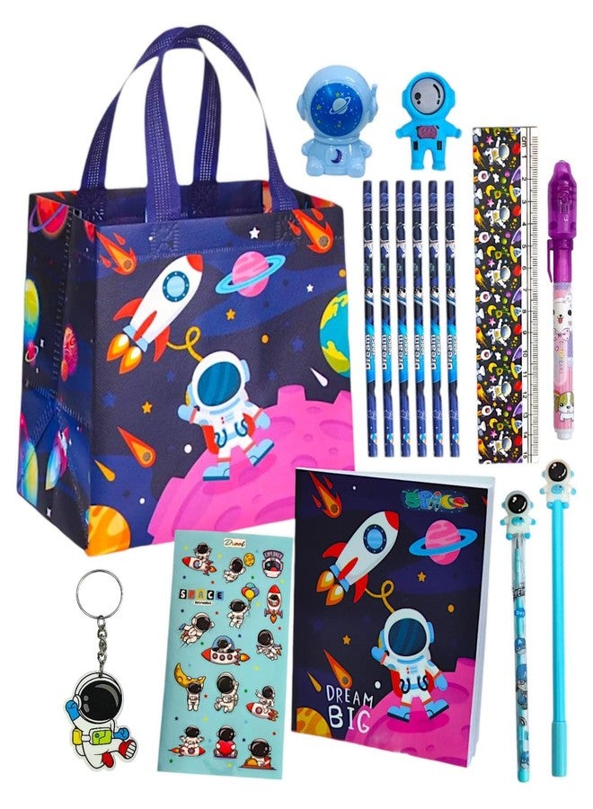 Tera13 TERA 13 Space Theme Stationery Set for Boys Blue Stationery Set for Boys/Girls Stationary Kit for Kids Birthday Return Gift for Kids Diwali Gifts for Kids Stationery Combo of 11 Stationery Items - Image 1